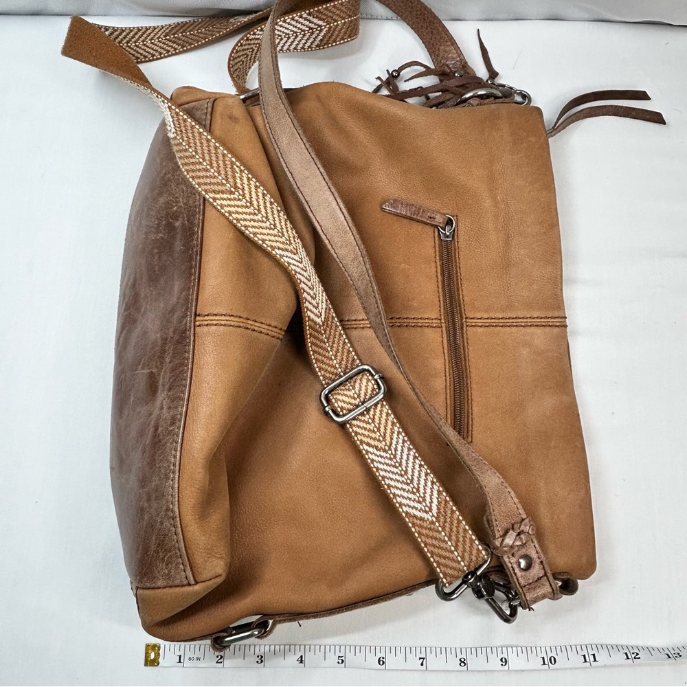 The Sak Ashland Bucket Bag Brown Leather Crossbody - Picture 16 of 16